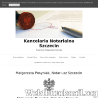 Małgorzata Posyniak Notariusz Szczecin świadczy pełen zakres czynności notarialnych, informacje dotyczące czynności są udzielane nieodpłatnie. Zapraszam do mojej kancelarii zlokalizowanej przy ulicy Piłsudskiego 20 na pierwszym piętrze w kamienicy, lokal nr 4 ./_thumb/dobrynotariusz.szczecin.pl.png