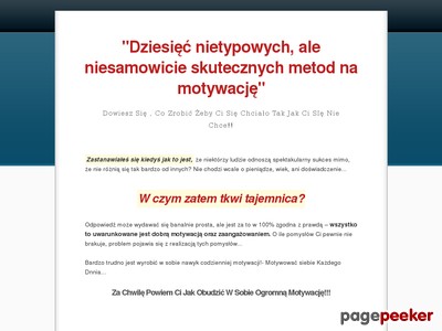 Tylko u Nas znajdziesz jedyny, niepowtarzalny sposób zdobycia wiedzy na temat motywacji. 
			Motywacja to niewątpliwie jeden z najważniejszych czynników do osiągnięcia sukcesu. Motywacja, dawka motywacji ./_thumb/generatormotywacji.pl.png