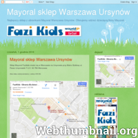 Strona sklepu stacjonarnego Mayoral w Warszawie