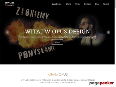 Agencja reklamowa zajmująca się projektowaniem stron internetowych z indywidualną i unikatową grafiką. 
Tworzymy niepowtarzalne grafiki na auta, zmieniamy kolor aut, specjalizujemy się w cae wrapping.
Drukujemy reklamy małe i wielkoformatowe, wszelkiego rodzaju materiały reklamowe. ./_thumb/opusdesign.pl.png