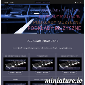 Na portalu [url=http://podklady-muzyczne.pl]podkłady muzyczne[/url] można znaleźć najlepsze wersje podkładów muzycznych stworzonych na potrzeby aktorów, bali maturalnych, zespołów muzycznych, festynów, recitali, wesel, koncertów, dj, urodziń, imprez karaoke, prywatek, zabaw okolicznościowych, wokalistów. Wszystkie podkłady wyprodukowane są z dużą dbałością, jakością przewyższającą jakość zwykłej płyty CD, miksowane są w studiu dźwiękowym przy użyciu najwyższej klasy sprzętu analogowo-cyfrowego, w pubie poznamy wysoką dynamikę utworu w przeciwieństwie do zwykłych mp3 lub stylów z pianina elektrycznego. aranże udostępniane są w wersjach wav 44kHz, 24bit. aranżacje dźwiękowe są w wielu stylach, znane przeboje w ambitnych aranżacjach takich jak: rock, disco polo, dance, ballady, reggae, disco utwory biesiadne i tradycyjne. Zapraszamy do przesłuchania utworów demo na naszej stronie i do pobrania, jest możliwość zamówienia podkładu, a wtedy, my wykonamy go dla Państwa. Zapraszamy do wysłucha ./_thumb/podkladymuzyczne.muzia.pl.png