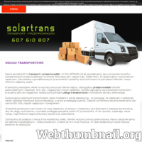 Solartrans, Usługi transportowe, Przeprowadzki, Warszawa , cały kraj, winda załadowcza