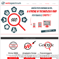 Firma Web Spectrum w swojej działalności projektuje oraz kreuje stron internetowych. Jeżeli jeszcze nie posiadasz swojej strony bądź chcesz ulepszyć lub zmienić dotychczasową zapraszamy do nas! Wypełnij formularz na naszej stronie internetowej a my zajmiemy się resztą. Tworzymy strony w technologii RWD. Posiadamy grono zadowolonych klientów co sprawia że chcemy się rozwijać. Zapraszamy na naszą stronę w celu oględzin naszych dotychczasowych realizacji oraz zachęcamy do współpracy.