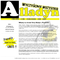 Firma Alladyn prowadzi swoje działania wykorzystując tylko i wyłącznie z perfekcyjnych środków czyszczących oraz sprzętów, które dają, że rezultaty naszej pracy zawsze świadczone s± na najwyższym poziomie. Oferujemy duże doświadczenie w praniu dywanów, tapicerek meblowych i samochodowych czy wykładzin. Dodatkowo dajemy niemniej pomoc w zakresie usuwania plam i zanieczyszczeń z tapicerek które znajdują się w autach i na meblach w biurze. Działania naszej firmy są niesamowicie szybkie i sprawne, a dodatkowo niezwykle skuteczne. Rezultaty takie osiągamy dzięki używaniu naszych maszyn najlepszej jakości. ./_thumb/www.alladyn.rzeszow.pl.png