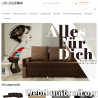 Die Möbelfirma „Alles fuer Dich“ ist seit dem Jahr 2007 auf dem deutschen Markt. Das Internetgeschäft allesfd.de wurde so gestaltet, dass die Kunden in einer einfachen und angenehmen Form Ihre Zimmer.