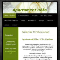 Apartament Róża jest luksusowym apartamentem znajdującym się w zabytkowej, starannie odrestaurowanej Willi Józefinie w Szklarskiej Porębie. Położony kilka kroków od centrum miasta, blisko lasów, bazy wypadowej na Wodospad Kamieńczyk i innych atrakcji regionu. Idealny dla rodzin z dziećmi i nie tylko...

  ./_thumb/www.apartamentroza.pl.png