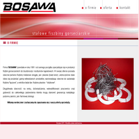 Firma Bosawa specjalizuje się w produkcji stalowych fiszbin gorseciarskich do biustonoszy i kostiumów kąpielowych. W swojej ofercie posiada obecnie zarówno fiszbiny metalowe okrągłe, jak i płaskie - biały kolor.