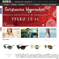 Sklep internetowy OZEO.pl to okulary przeciwsłoneczne, okulary polaryzacyjne, okulary korekcyjne, okulary do czytania, okulary z antyrefleksem, zerówki, oprawki, soczewki kontaktowe, gogle. Nasza oferta to takie marki jak Lozano, Roberto Marco, Aspen, Prius, Vinci, Draco, Stockholm, Cocoim, Pilot, Aviator, Cross, Gandano, Eternal, Genises, Aolise, Kaidi, Vermari, Polarized. Wszystkie okulary posiadają filtry UVA, UVB i UVC oraz spełniają normy europejskie CE.