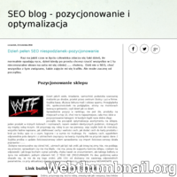 Blog o pozycjonowaniu i optymalizacji stron internetowych metodą White Hat SEO. Poradnik dla początkujących SEO-maniaków od podstaw, krok po kroku. Blog o SEO także dla początkujących,Ecommerce. ./_thumb/www.seozmagania.blogspot.com.png