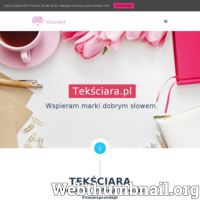 Teksty na strony internetowe to jej specjalność bez dwóch zdań. Jest to copywriter posiadający także w ofercie: opisy produktów, artykuły eksperckie i tematyczne, slogany. Dla niepewnych i wahających się klientów oferuje pierwszy tekst gratis, a dodatkowo jest profesjonalistką i wystawia faktury VAT. Nie czekaj i koniecznie sprawdź ofertę od Teksciara. pl! ./_thumb/www.teksciara.pl.png