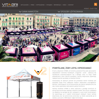Vitabri jest firmą o polsko-francuskich korzeniach, która zajmuje się produkcją, sprzedaż oraz wynajmem namiotów ekspresowych o szerokich zastosowaniach, z których korzysta wiele branż. Firma jest otwarta na klientów z całego kraju, a swoją ofertą odpowiada na potrzeby nawet najbardziej wymagających klientów. Szczegółowe informacje znaleźć można na stronie www. Zapraszamy! ./_thumb/www.vitabri.pl.png
