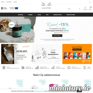 Alkemie to sklep internetowy, który zajmuje się sprzedażą swoich własnych ekologicznych kosmetyków. Wszystkie swoje produkty tworzy w Polsce i stara się, aby ich skład był prosty i jak skuteczny w działaniu.   ./_thumb1/alkemie.com.png