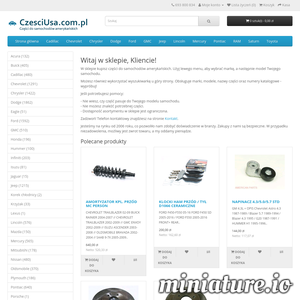 Części do samochodów amerykańskich, amerykany - Sklep internetowy CzesciUsa.com.pl - marki i modele samochodów amerykańskich