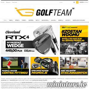 Golfteam to sklep internetowy oferujący produkty do gry w golfa. W asortymencie znajdziesz najważniejsze elementy wyposażenia tj. kije golfowe, torby, piłeczki golfowe i wiele innych. Oferta skierowana jest zarówno dla profesjonalnych graczy, dla amatorów czy juniorów. Oprócz niezbędnych narzędzi do gry, oferujemy również akcesoria oraz odzież do gry w golfa. Wśród produktów znajdziesz propozycje zarówno dla kobiet jak i mężczyzn. Niezależnie od stopnia zaawansowania i płci wybierzesz coś dla siebie! ./_thumb1/golfteam.pl.png