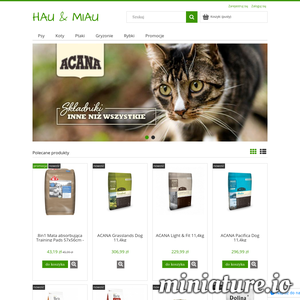 Twój internetowy sklep zoologiczny: karma i akcesoria dla zwierząt. 
Artykuły dla psów i kotów w rewelacyjnych cenach! ./_thumb1/hau-miau.com.png