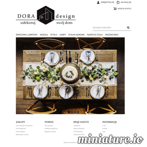 sklep DORA-design to elementy wyposażenia wnętrz, od świeczników poprzez wazony, poduszki aż po krzesła, stoliki i oświetlenie. Wszystko sprawdzone przez architektów wnętrz DORA-design podczas ponad 10 letniej pracy nad projektami. Sprawdzone marki, tylko oryginalne produkty. ./_thumb1/sklep.doradesign.com.pl.png