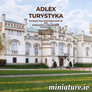 Strona fanów turystyki — zrzesza ludzi pełnych pasji.
Dla Was zamki,pałace,zabytki Polski.
Adlex-turystyka ./_thumb1/www.adlex-turystyka.com.png