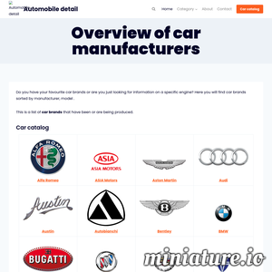 Masz swoje ulubione marki samochodów lub po prostu szukasz informacji na temat konkretnego silnika? Tutaj w katalogu samochodów znajdziesz szczegółowe informacje o samochodach.