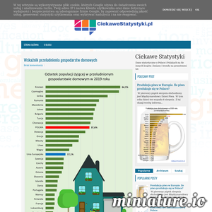 Dane statystyczne o Polsce i Polakach na tle innych krajów oraz trendy i zmiany na przestrzeni lat. Wskaźniki i liczby przedstawione na wykresach. Statystyki z różnych obszarów, m.in. demografii, ekonomii, gospodarki. ./_thumb1/www.ciekawestatystyki.pl.png