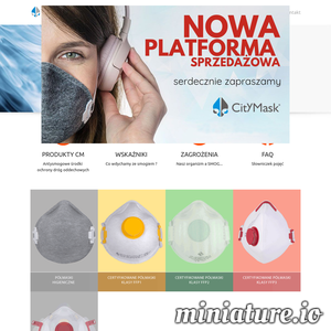 CityMask - marka polskiego producenta półmasek w klasach FFP1, FFP2 i FFP3.  Półmaski w konkretnych klasach mają Certyfikaty Typu UE wydane przez CIOP-PIB. Właściciel marki FILTER SERVICE Sp. z o.o. od prawie 30 lat zajmuje się produkcją półmasek filtrujących oraz materiałów filtracyjnych.