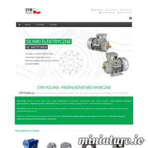 STM Polska jest jedną z najbardziej doświadczonych firm w dziedzinie przekładni ślimakowych oraz motoreduktorów. Nasze produkty charakteryzują się wysoką jakością. Staramy się zawsze odpowiadać na indywidualne potrzeby naszych klientów. Jeśli potrzebujesz specjalnego rodzaju przekładni - poinformuj nas o tym, a nasi konsultanci postarają się pomóc. Wszystkie przekładnie mechaniczne wykonujemy zgodnie ze światowymi standardami. Zapraszamy do zakupów! ./_thumb1/www.stmpolska.pl.png