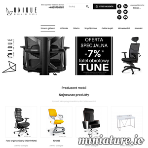 Najlepsza oferta nowoczesnych mebli w Polsce od producenta. Firma Unique meble oferuje unikalne fotele biurowe, krzesła, biurka i stoły. Produkty sprawdzą się zarówno w biurach i instytucjach publicznych jak i w prywatnych domach i mieszkaniach.