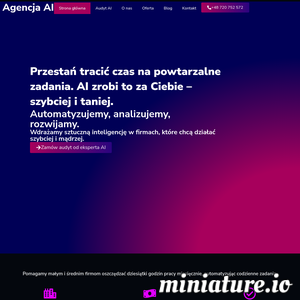 AI w biznesie to praktyczne zastosowanie sztucznej inteligencji w codziennym funkcjonowaniu firm. Tworzymy rozwiązania, które automatyzują zadania, optymalizują czas pracy i zwiększają rentowność. Nasze wdrożenia AI dla firm wspierają obsługę klienta, logistykę i analitykę. Z nami wprowadzisz do swojej firmy realne innowacje i nową jakość zarządzania.