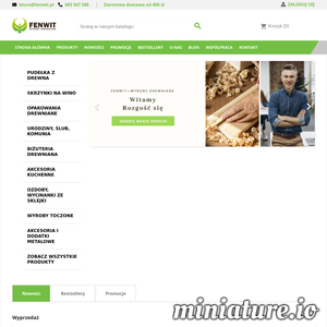 Firma Fenwit oferuje pudełka i skrzynki drewniane z wysokiej jakości materiału. Dla klientów detalicznych i hurtowych. Szybka wysyłka.  ./_thumb2/fenwit.pl.png