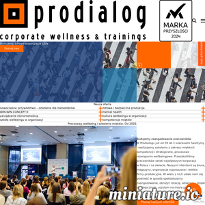Prodialog - prekursor i lider wellbeingu korporacyjnego w Polsce, ekspert w zakresie nowoczesnego przywództwa, miękkich kompetencji. ./_thumb2/prodialog.pl.png